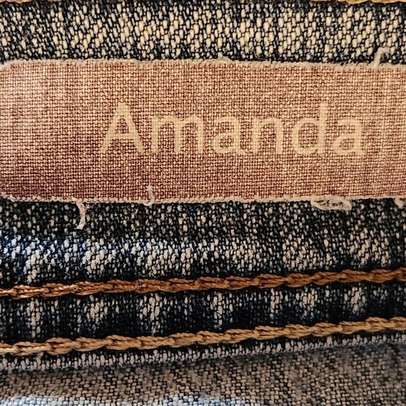 Gloria Vanderbilt Amanda Jeans Size 18 Light Wash Preowned In Good Condition - Picture 6 of 6